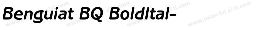 Benguiat BQ BoldItal字体转换